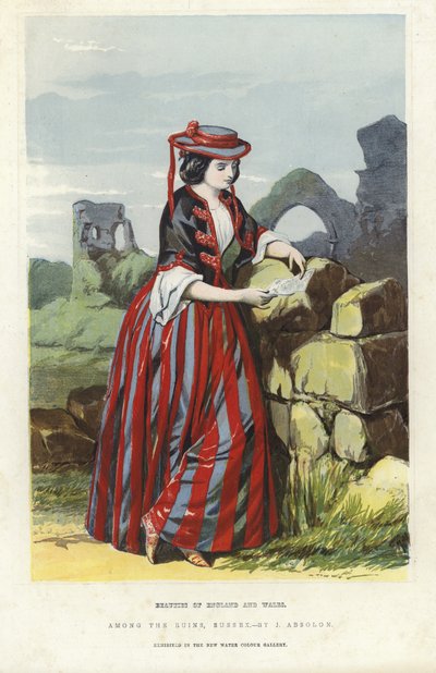 Tussen de ruïnes, Sussex door John Absolon