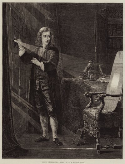 Newton onderzoekt Licht door John Adam P. Houston