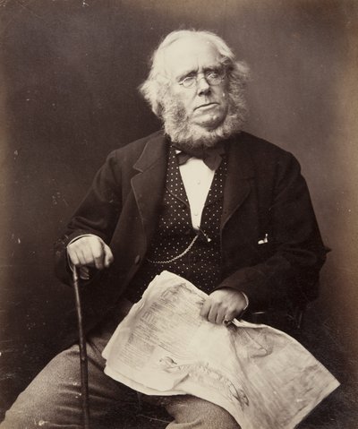De heer James Playfair, Glasgow, 1855 door John Adamson