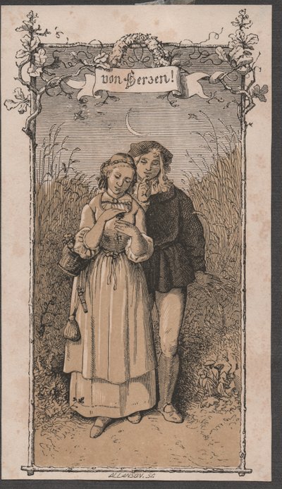 Uit het hart (ca. 1850) door John Allanson