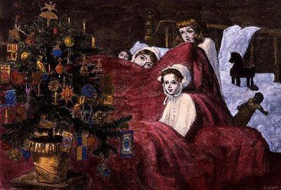 De Privé Bezichtiging, Illustrated London News, 23 december 1865 door John Anster Fitzgerald