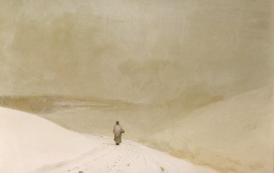 Sneeuw en Mist (Caprice in Gele Mineur) door John Atkinson Grimshaw