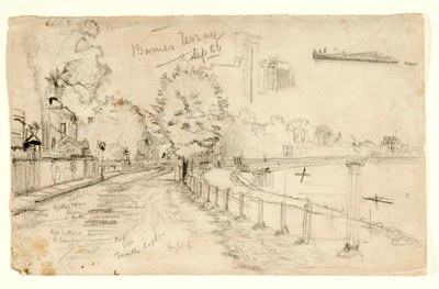 Thames bij Barnes door John Atkinson Grimshaw