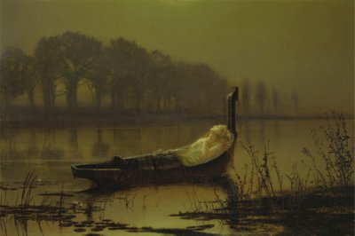 "De dame van Shalott" door John Atkinson Grimshaw