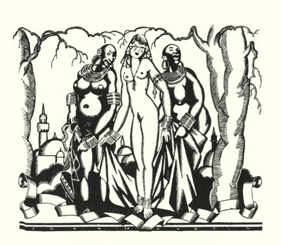 Illustratie voor Don Juan door Lord Byron door John Austen