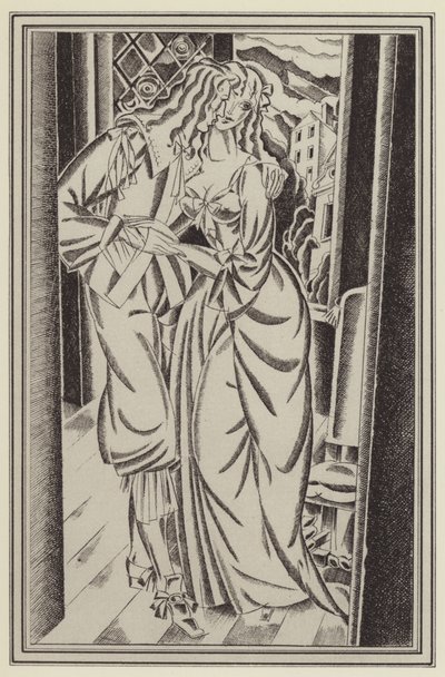 Illustratie voor Moll Flanders door Daniel Defoe door John Austen