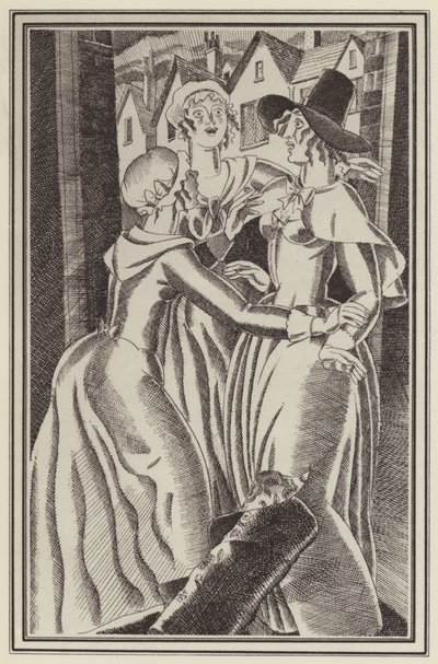Illustratie voor Moll Flanders door Daniel Defoe door John Austen