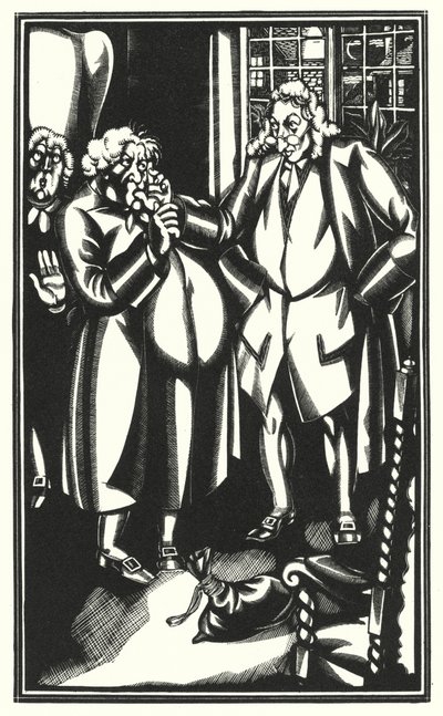 Illustratie voor Tristram Shandy door Laurence Sterne door John Austen