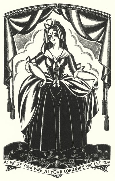 Illustratie voor Tristram Shandy door Laurence Sterne door John Austen