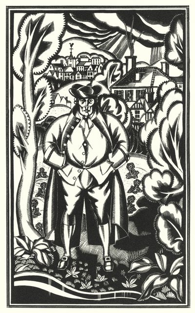 Illustratie voor Tristram Shandy door Laurence Sterne door John Austen