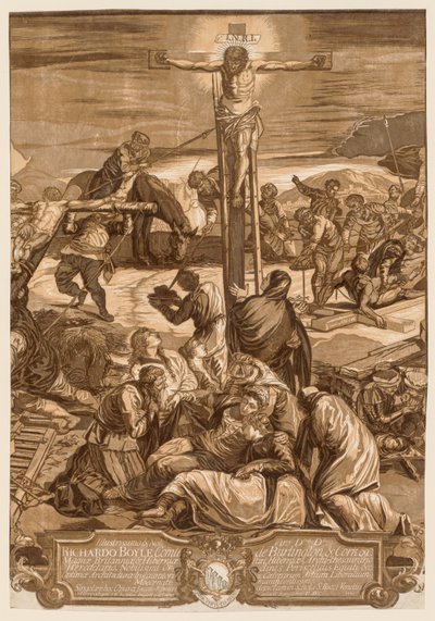 Kruisiging, 1741 door John Baptist Jackson