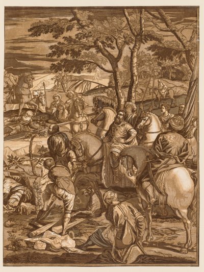 Kruisiging, 1741 door John Baptist Jackson