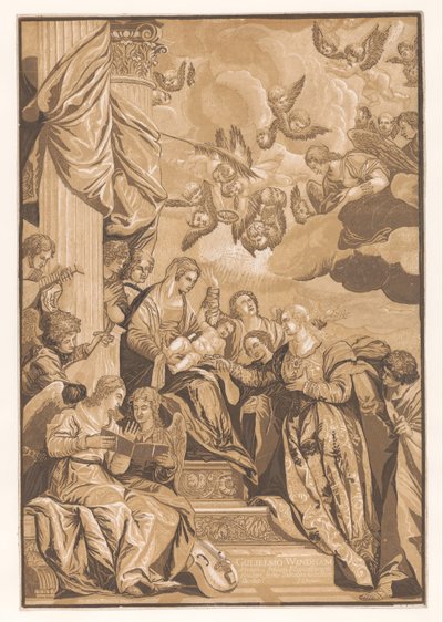 Huwelijk van de heilige Catharina door John Baptist Jackson