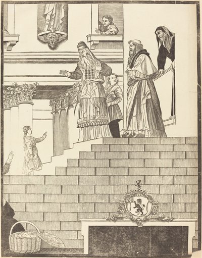 Presentatie van de Maagd in de tempel door John Baptist Jackson after Titian