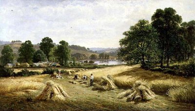 Het Gouden Graan Verzamelen bij Bishopsteignton, Plymouth door John Barrett