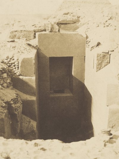 Piramides van Gizeh, Werken van M. Mariette, Granieten Poort Ontdekt Links van de Sfinx Opgravingen door John Beasly Greene