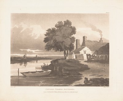 Cottage, Thames, Battersea door John Bluck