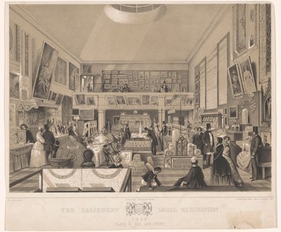 Interieur van de Law Court tijdens de Salisbury Local Exhibition, 1852 door John Brandard