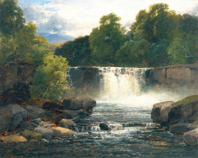 Waterval op de Lesser Neath door John Brandon Smith