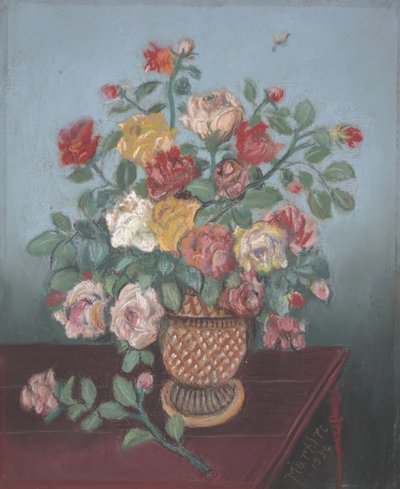 Stilleven met Rozen door John Breckinridge Martin