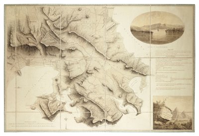 Plan van de omgeving van English Harbour, Antigua, ca. 1782 door John Brown
