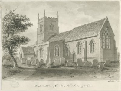 Cheddleton Church door John Buckler