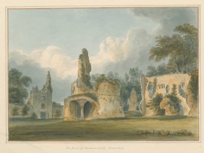 Dorset - Sherborne - Ruïnes van Kasteel door John Buckler