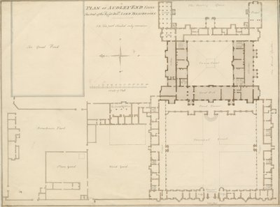 Essex - Audley End - Plan door John Buckler