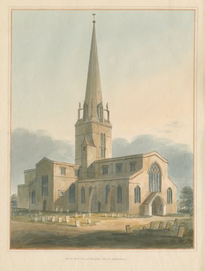 Oxfordshire - Bampton Kerk door John Buckler