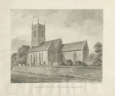 Penn Kerk: sepia tekening door John Buckler