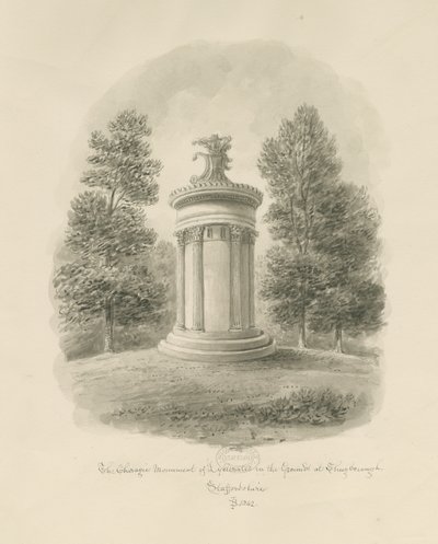 Shugborough - Het Choragische Monument van Lysicrates door John Buckler