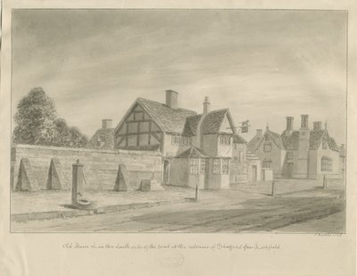 Stafford - The White Lion Inn door John Buckler