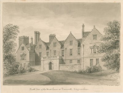 Tamworth - Het Grachtenhuis: sepia tekening door John Buckler