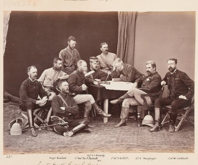Groep van de Kwartiermeester-Generaal, februari 1880 door John Burke