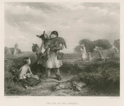 Het huisdier van de heide door John Callcott Horsley