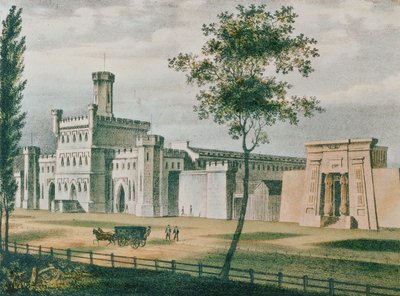 Moyamensing-gevangenis, Philadelphia, 1840 door John Caspar Wild