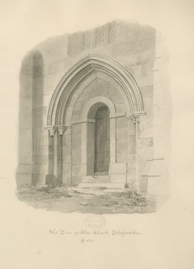 Alton Kerk - Westdeur door John Chessell Buckler