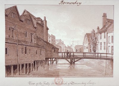 Dockhead Folly, Bermondsey, Londen door John Chessell Buckler