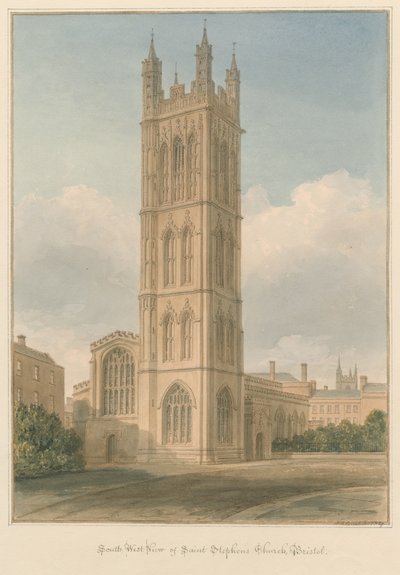 Somerset - Bristol - Sint-Stefanuskerk door John Chessell Buckler
