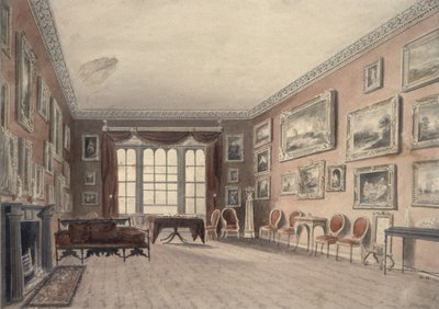 De Galerij in Browsholme, nabij Clitheroe, Yorkshire door John Chessell Buckler