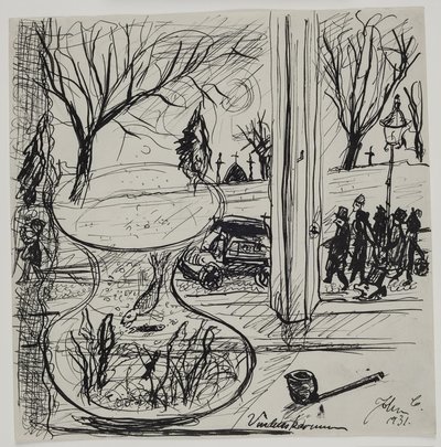 Een lijkstoet passeert mijn raam door John Christensen