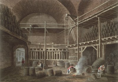 De Baden van Julian bij het Hotel de Cluny, 1809 door John Claude Nattes