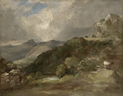 Bow Fell, Cumberland, 1807 door John Constable