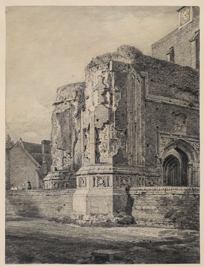 Kerk van East Bergholt, vanuit het zuidwesten, c.1815-17 door John Constable