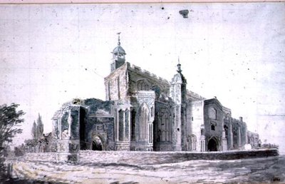 East Bergholt Kerk: de buitenkant vanuit het zuidwesten door John Constable