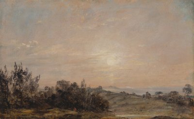 Hampstead Heath kijkend naar Harrow, 1821 tot 1822 door John Constable