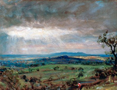 Hampstead Heath met Harrow in de verte, c1821 door John Constable
