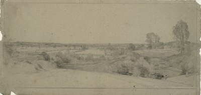 Landschap met uitzicht op Dedham Vale gezien vanaf Langham door John Constable