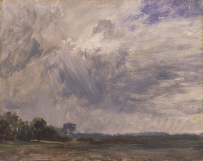 Studie van een bewolkte hemel door John Constable