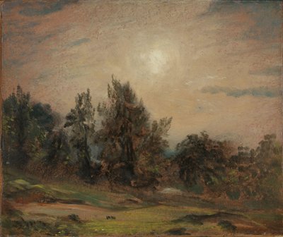 Bomen op Hampstead Heath door John Constable